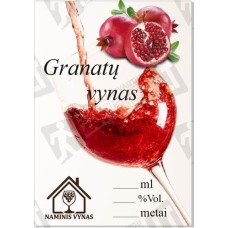 Etikete "Granatų naminis vynas" 
